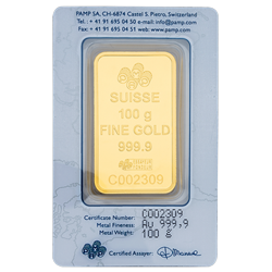 100 Gm Suisse Gold bar