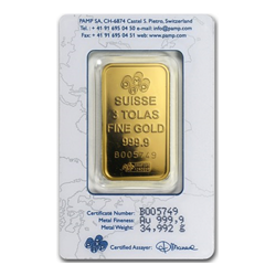 3 Tola Suisse Gold bar