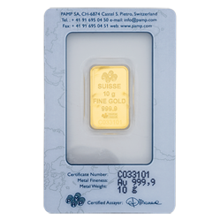 10 Gm Suisse Gold bar